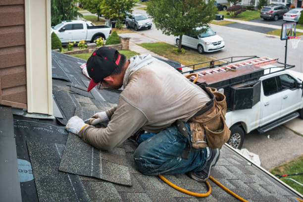 Professional Roofing technician working in Hudson, IN